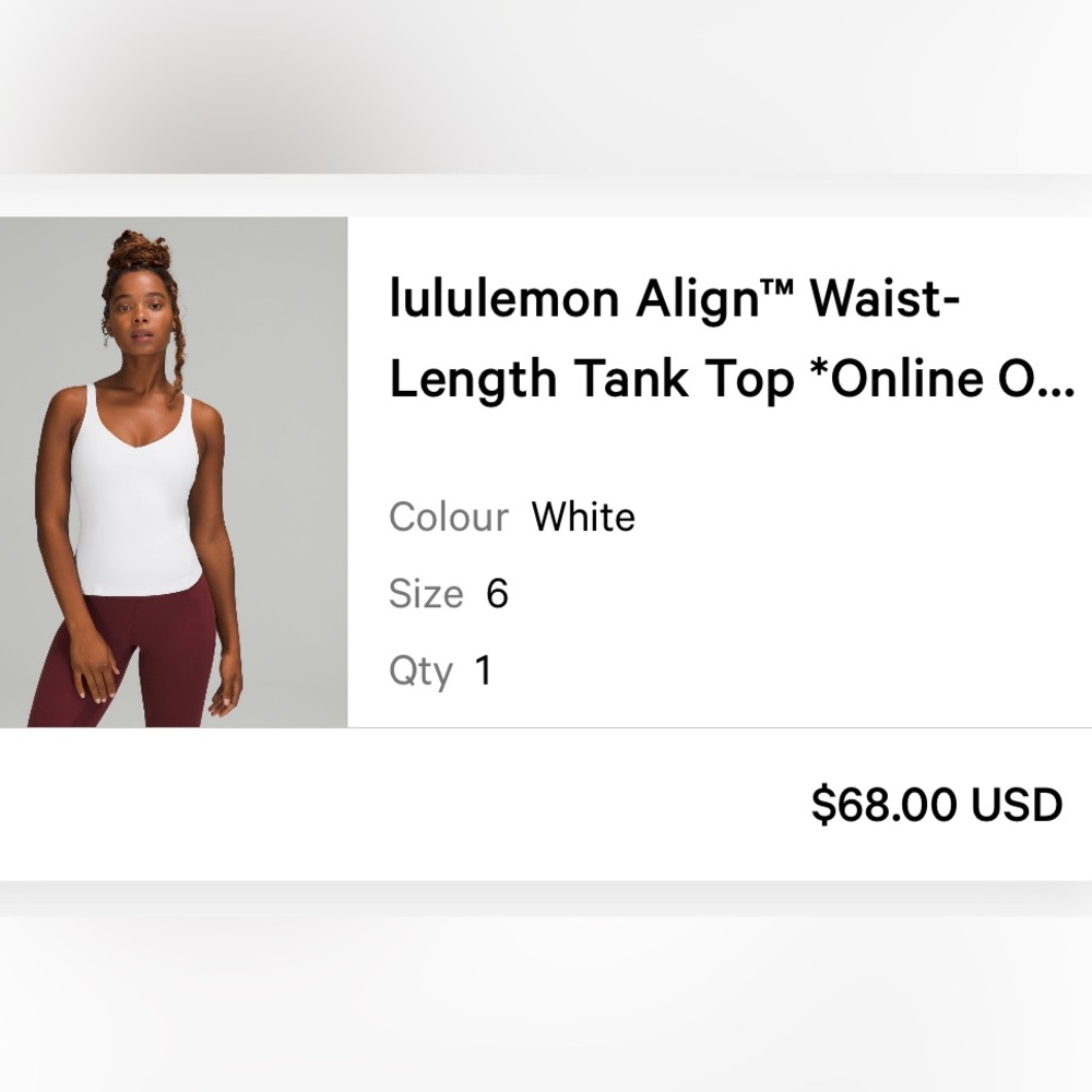 Lululemon Align™ Waist-Length Tank Top